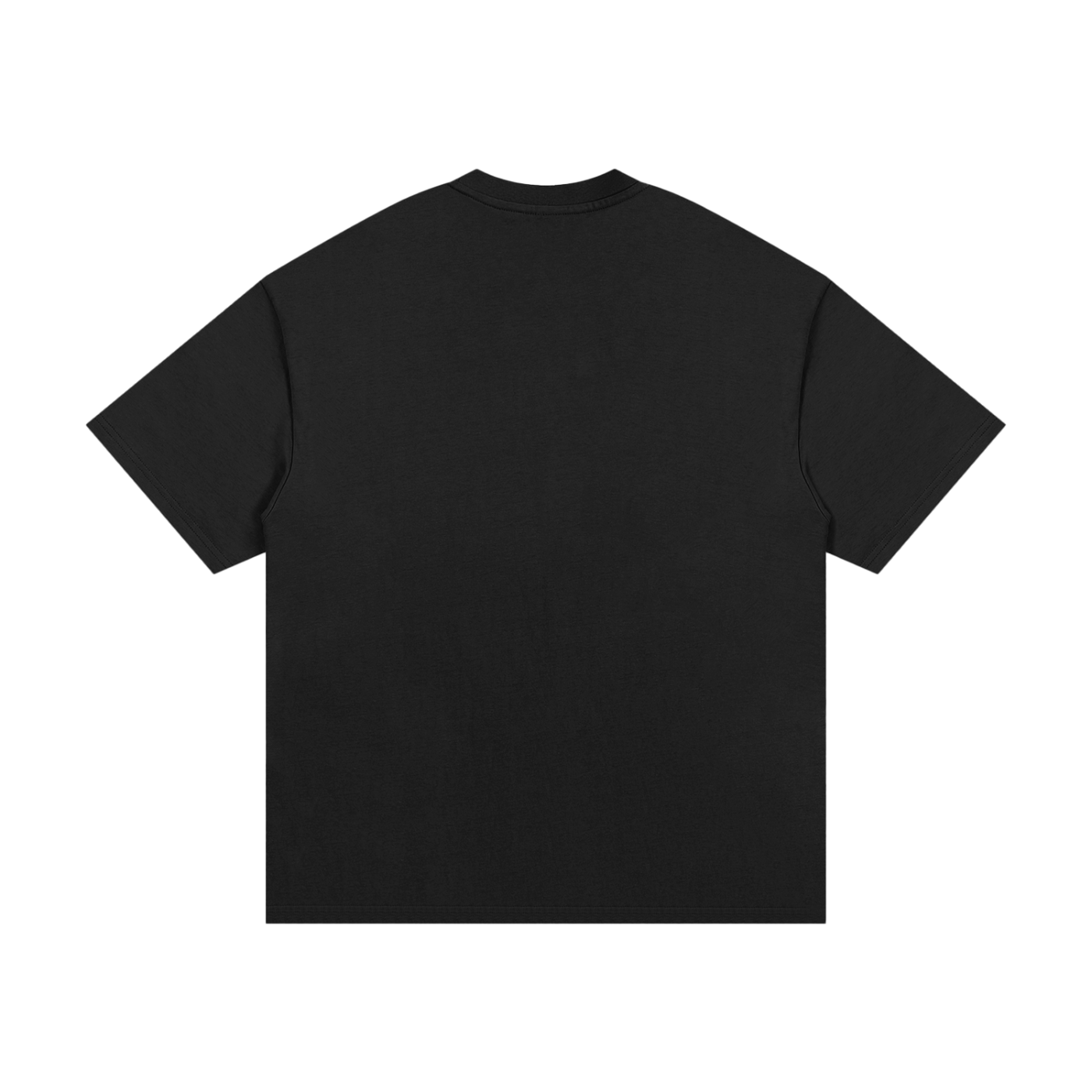 "Simple." Black Heavyweight Cotton T-Shirt