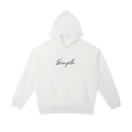 "Simple." White Heavyweight Hoodie