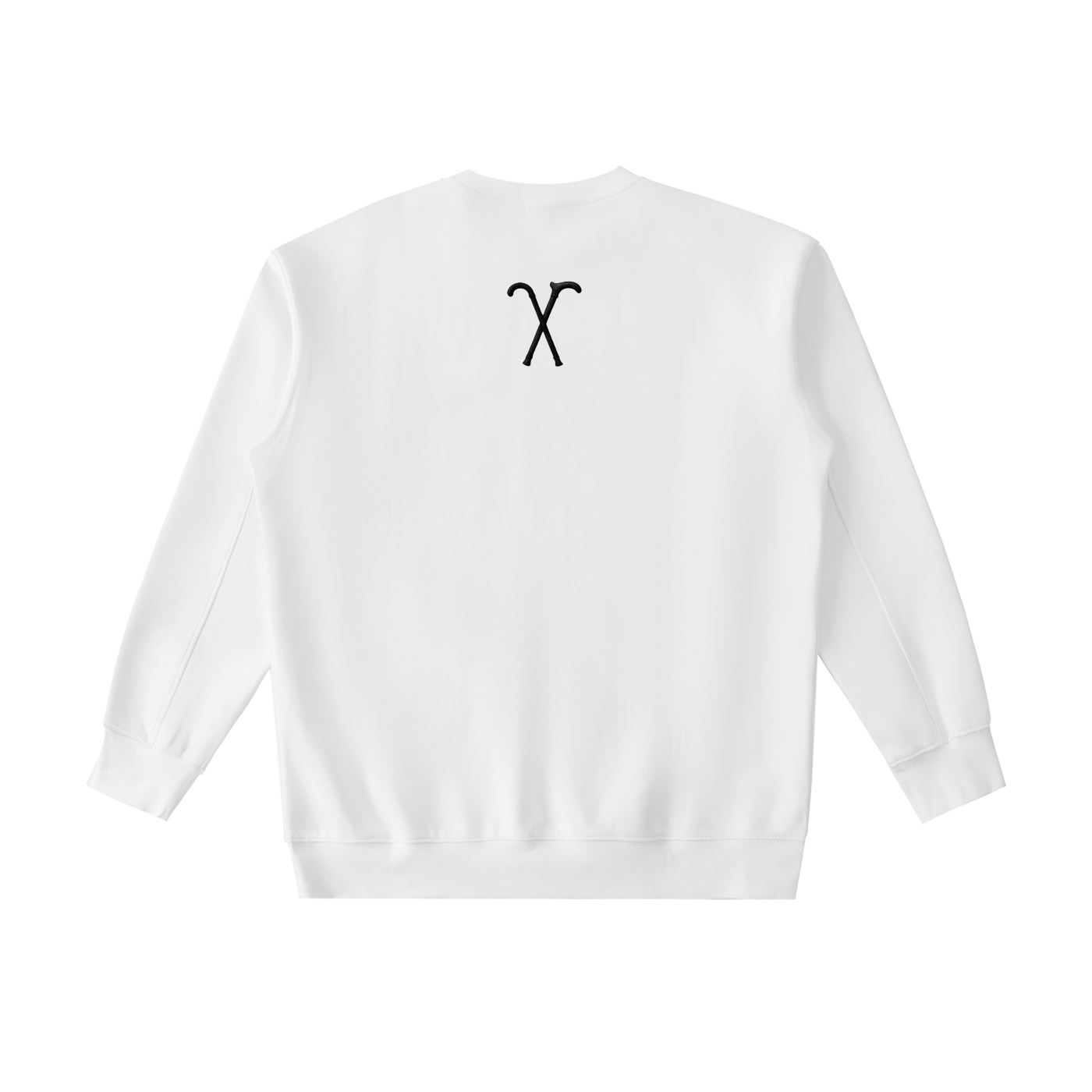"Simple." White Heavyweight Crewneck