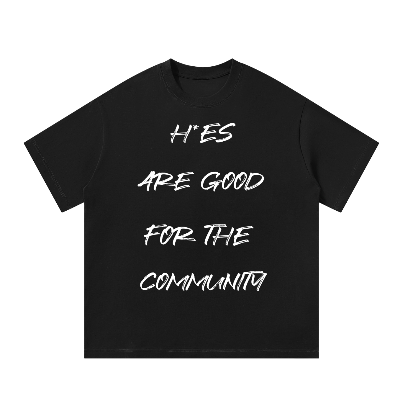 "Community" Black Oversized T-Shirt