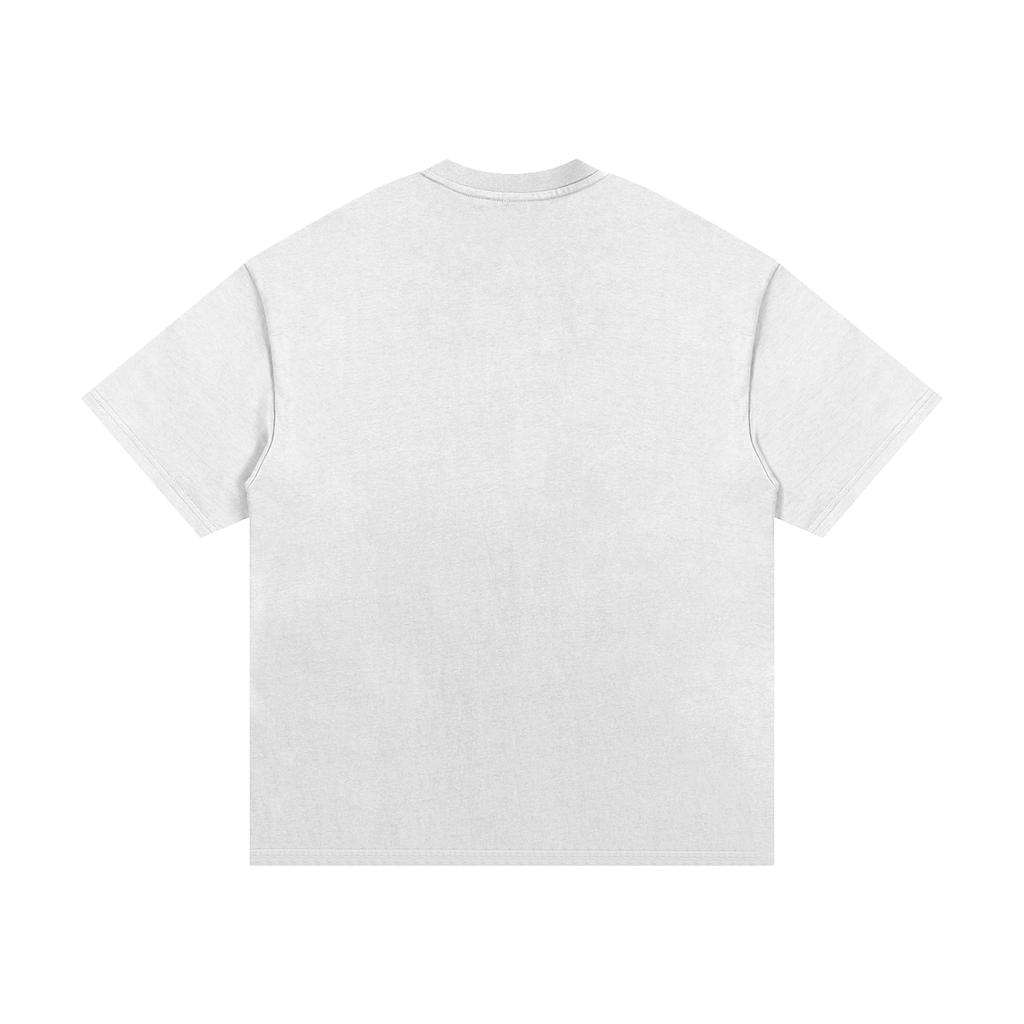 "Simple." White Heavyweight Cotton T-Shirt