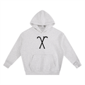 Cane Logo "Walk With Me" White Heavyweight Boxy Fleece Hoodie