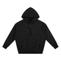Cane Logo "Walk With Me" Black Heavyweight Boxy Fleece Hoodie